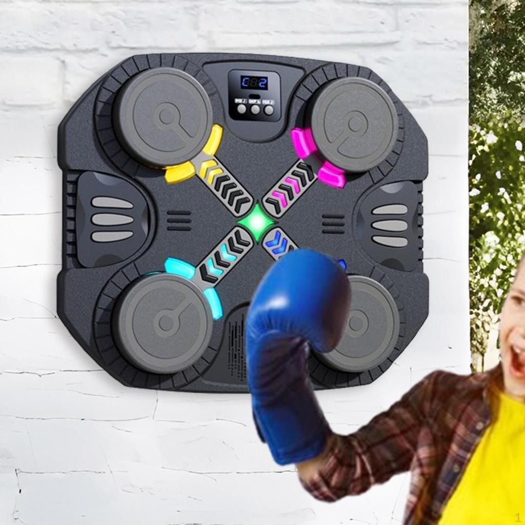 Music Boxing Machine Workout Punching for Women Home Children Pink