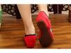 Women's Ethnic Style Embroidered Wedge Heel Cloth Shoes for Spring and Summer