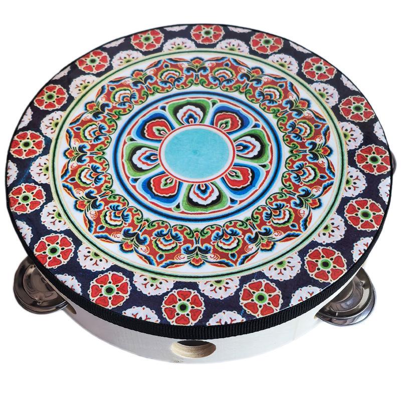 

8-дюймовий Дуньхуанський уйгурський танцювальний бубон з дзвіночками 20 cm