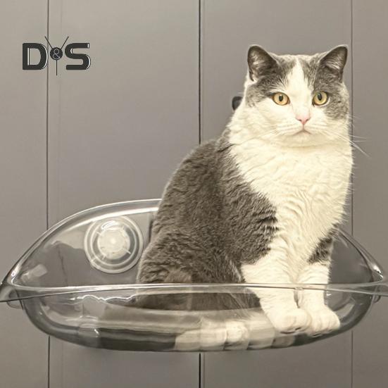 Cat Hammock Transparent Window Hanging Cat Nest with Suction Cup Mount Sunbathing Cat Bed Pet Supplies Cat Perch