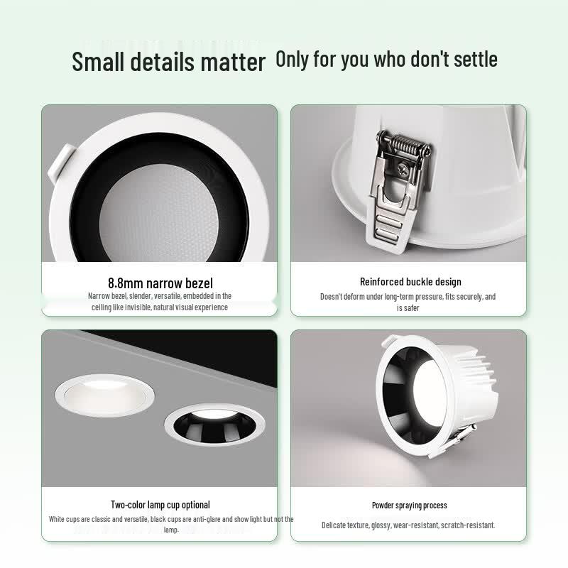 NVC Full Spectrum LED Recessed Downlight 9W Ra98