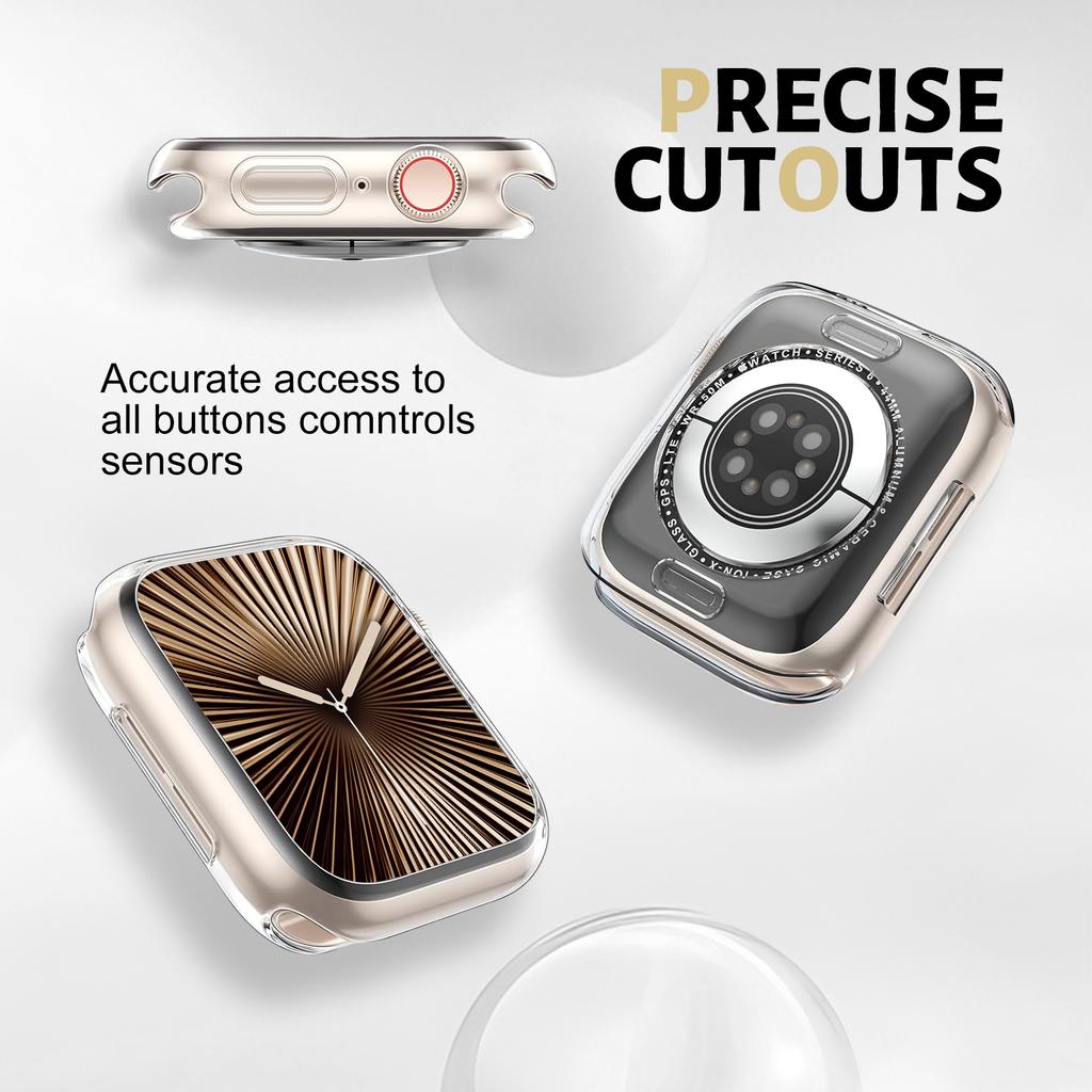 Hollow TPU Case For Apple Watch 10 46mm 42mm Accessories NO Screen Protector Soft Protective bumper Cover iWatch Series 10 46 mm