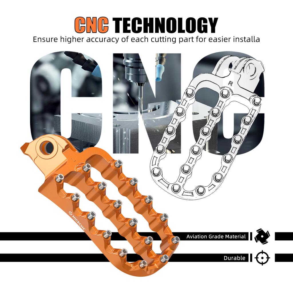 Forged Footpeg Footrest For KTM 690 Enduro R SMCR SMC R Husqvarna 701 SM Supermoto Enduro NORDEN 901 GASGAS ES/SM 700 2008-2025