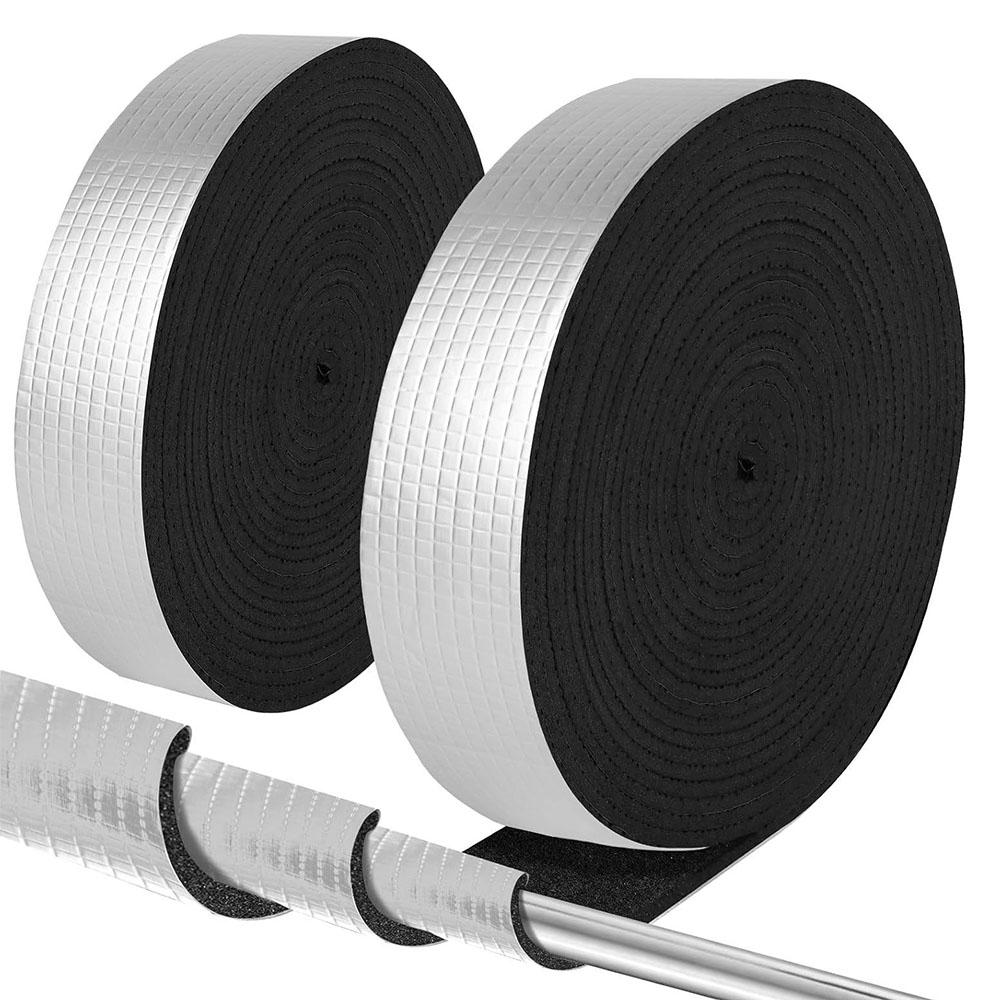 2 рулона изоляционной обмотки для труб холодной и горячей воды, снижает теплопотери