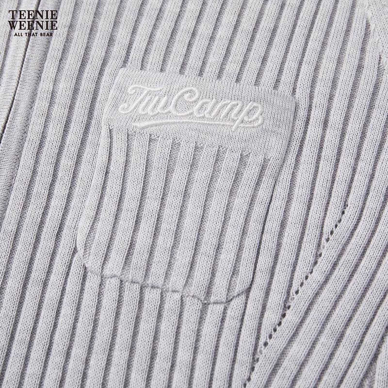 Teenie Weenie Bear Letter Knitted Cardigan