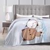Cute Bubu And Dudu Blankets Fleece  Soft Throw Blanket For Bed Bedspread