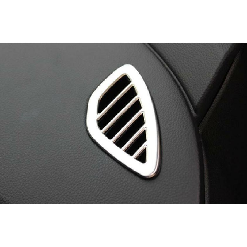 For Chevrolet Cruze 2016-2019 Silver Steel Instrument L&R Air Outlet Vent Trim