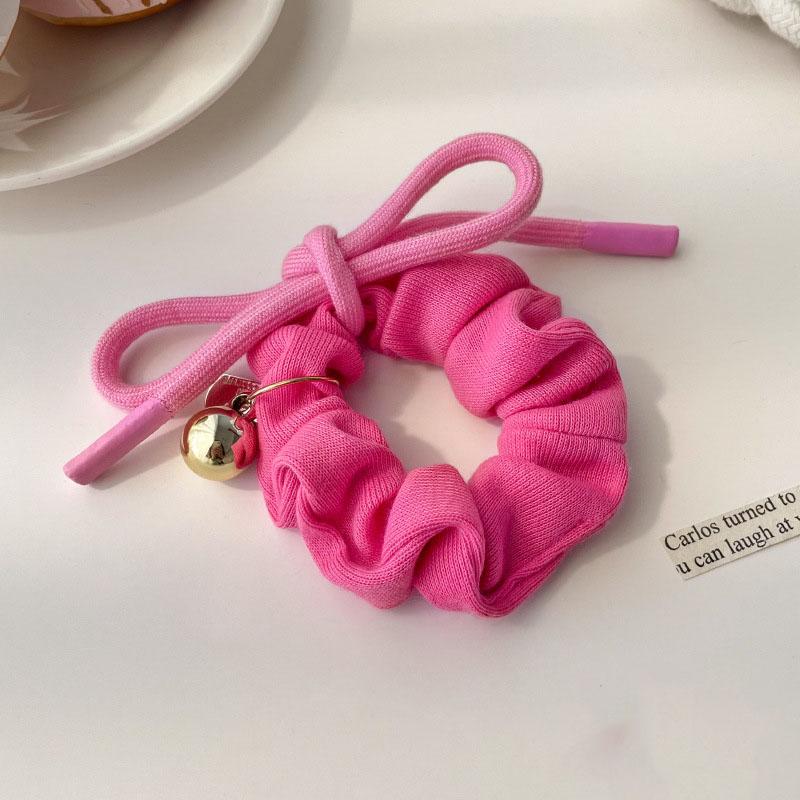 2025 Nova Faixa de Cabelo com Laço de Alta Elasticidade Anéis de Cabelo Premium para Mulheres Verão Anéis de Intestino Grosso Acessórios de Cabelo Fofos