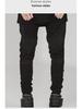 Trendy Slim-Fit Biker Jeans – Stylish Motorcycle Pants with Wrinkled Design for Cross-Border Fashion Enthusiasts