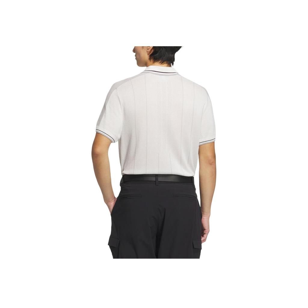 adidas Gestricktes Golf-Soft-Knit-Sport-Kurzarm-Poloshirt Herren Poloshirts Weiß JE8308