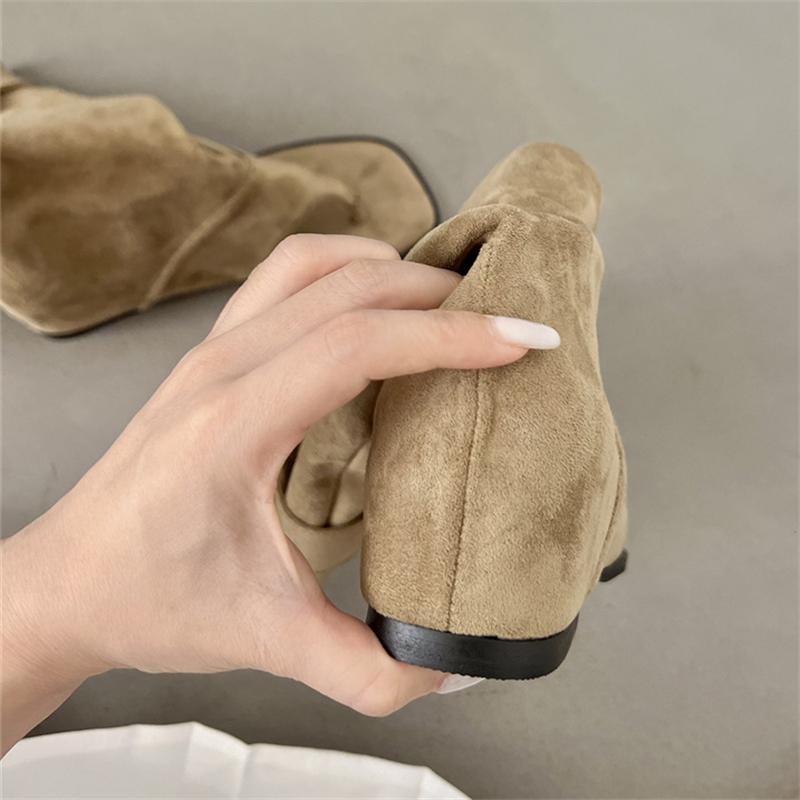 Aneikeh Fashion Open Clip Toe Pleated Ankle Boots Sandals Women Short Booties Designer Wedges High Heels Ladies Shoes