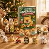 Holiday Gift Box Dog Advent Calendars 2026 Cute 24 Days Christmas Countdown Calendar 2D Acrylic Collectible Figures for Lovers Kids Adults