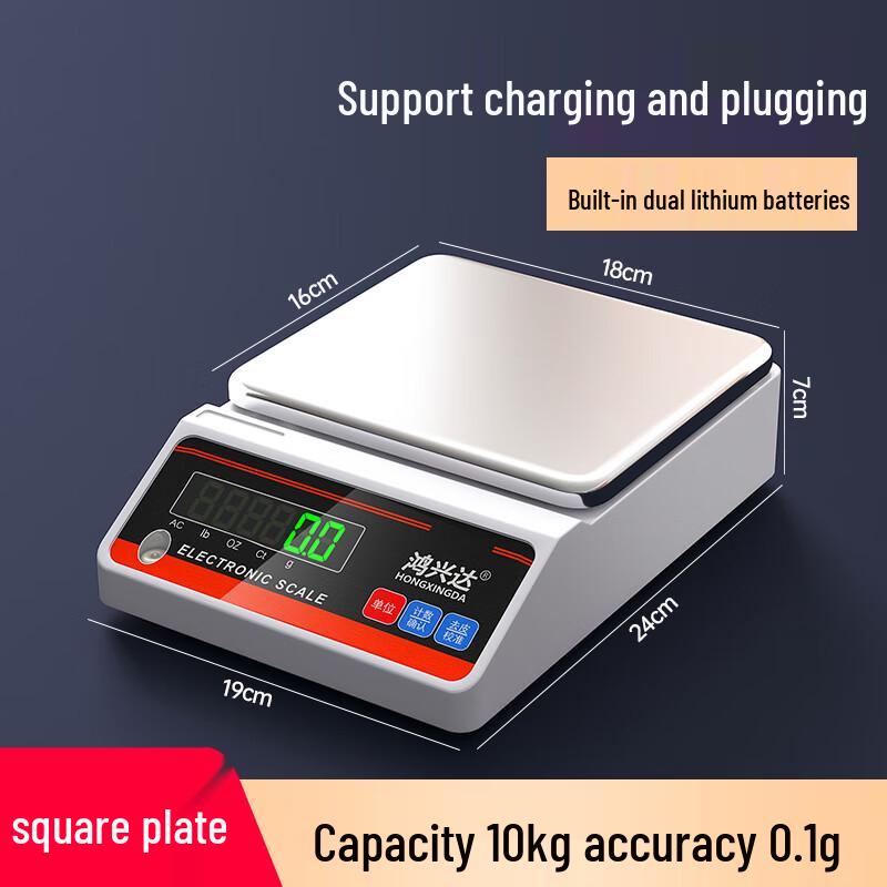 

Hongxingda 10kg/0.1g High-Precision Electronic Balance Scale