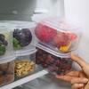 1Pcs Square Fresh-keeping Sealed Crisper Fruits Meat Preservation Fridge Organizer Container