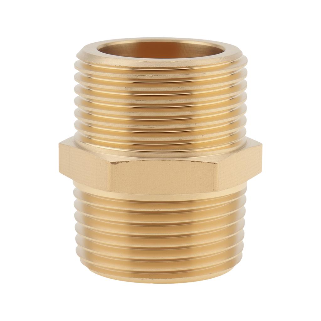 Adaptador de Rosca para Tubería de Latón Hembra de 3/4 de Pulgada a NPT Macho para Tuberías Industriales, Sistemas de Aceite, Aplicaciones de Tuberías de Agua de Jardín