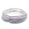 European & American Style Colorful Zircon Diamond Elastic Tennis Bracelet