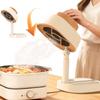 Ventilateur d'extraction portable Filtre à charbon réutilisable Hotte d'extraction Angle réglable 125° pour cuisinière four plaque de cuisson Filtration de graisse de cuisine