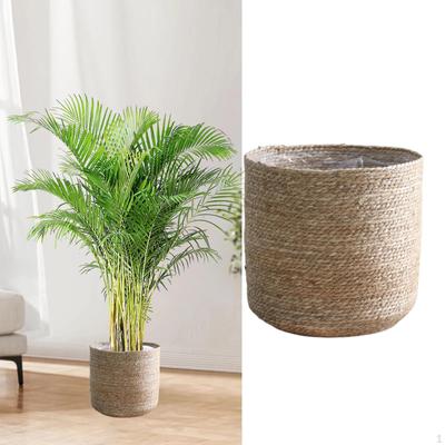 Large Capacity Woven Flower Pot, Organizer for Living