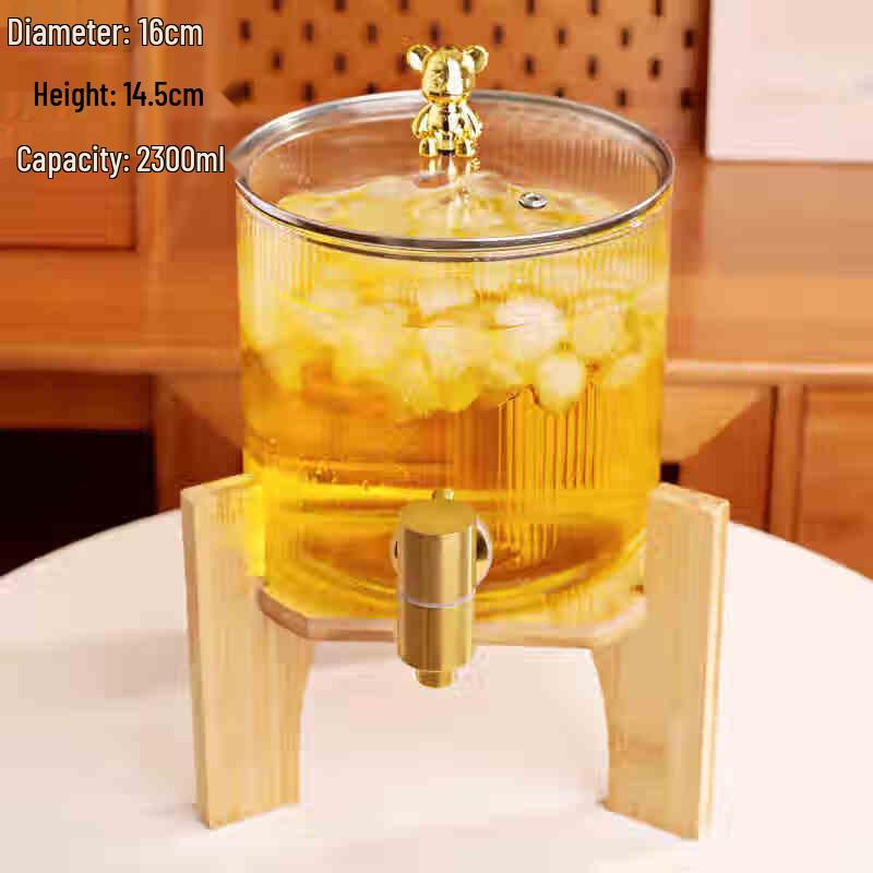 Glas-Getränkespender & Infuser mit Zapfhahn