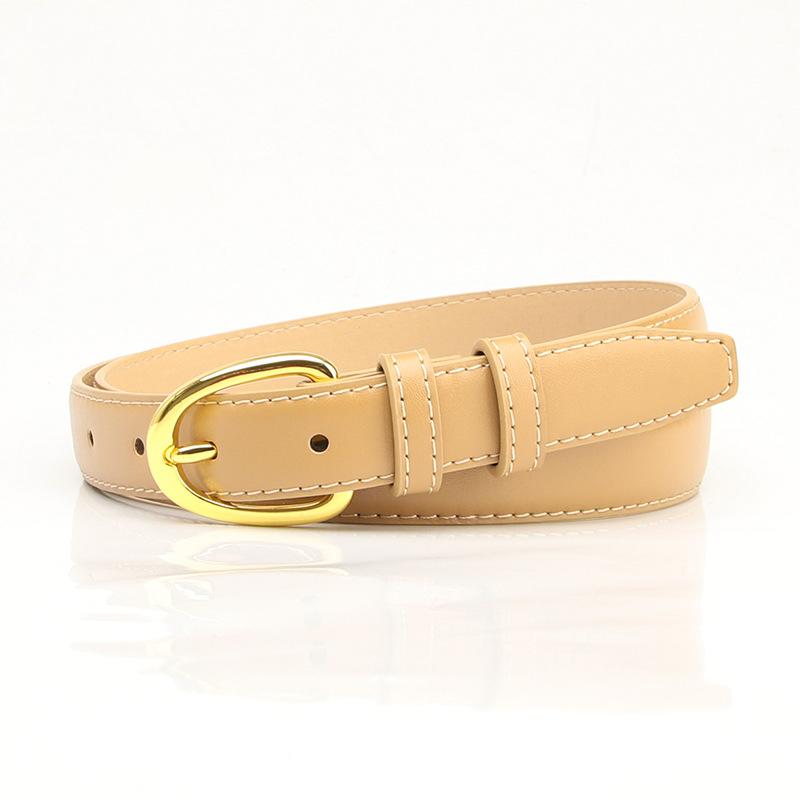 New Korean Version Simple and Versatile Trendy PU Pin Buckle Belt for Women Student Decorative Shirt Jeans Belt