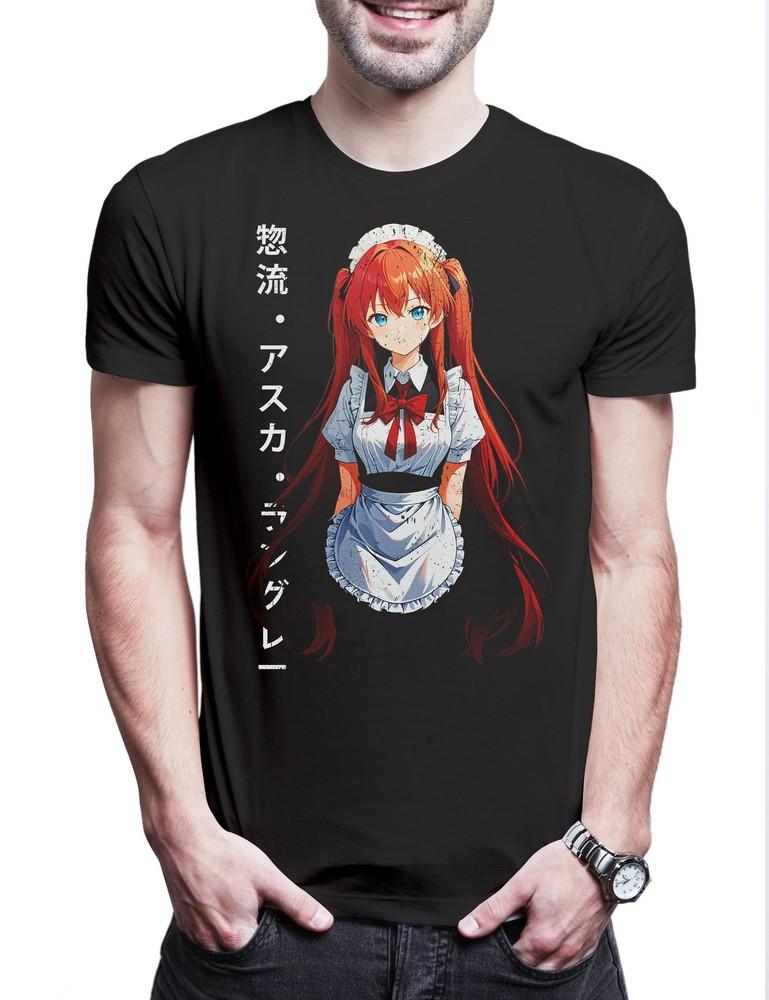 

Neon Schoolgirl Mens T-Shirt Nerv Genesis Asuka Neon Gendo Evangelion S