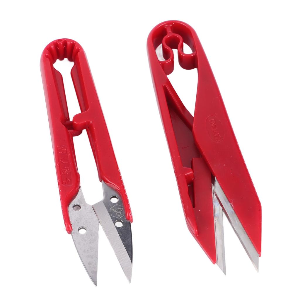 12pcs U Shaped Scissors Professional Stainless Steel Threading Scissors for Needlework Craft Art Work Manual Handicraft   Tool