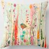 Oil Painting Floral Printing Pillowcase Home Decoration Car Sofa Decoration Pillowcase Ornament