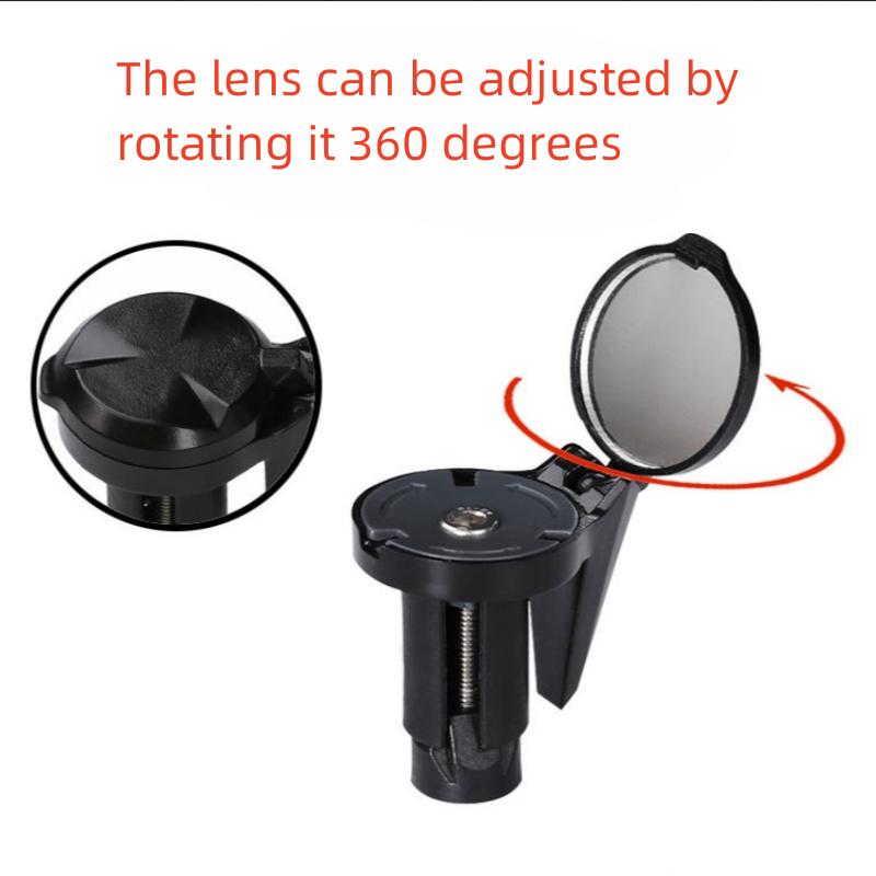 Bicycle Rearview Mirror 360 Rotation Adjustable Handlebar Rearview Mirror Bike Bar End Mirror for MTB Road Bike Accessories