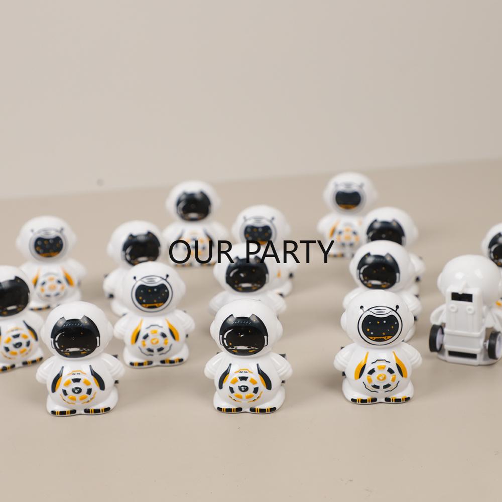 10Pcs Cartoon Outer Space Astronaut Theme Pull Back Cars Toy for Kids Birthday Party Favors Pinata Filler Kindergarten Rewards