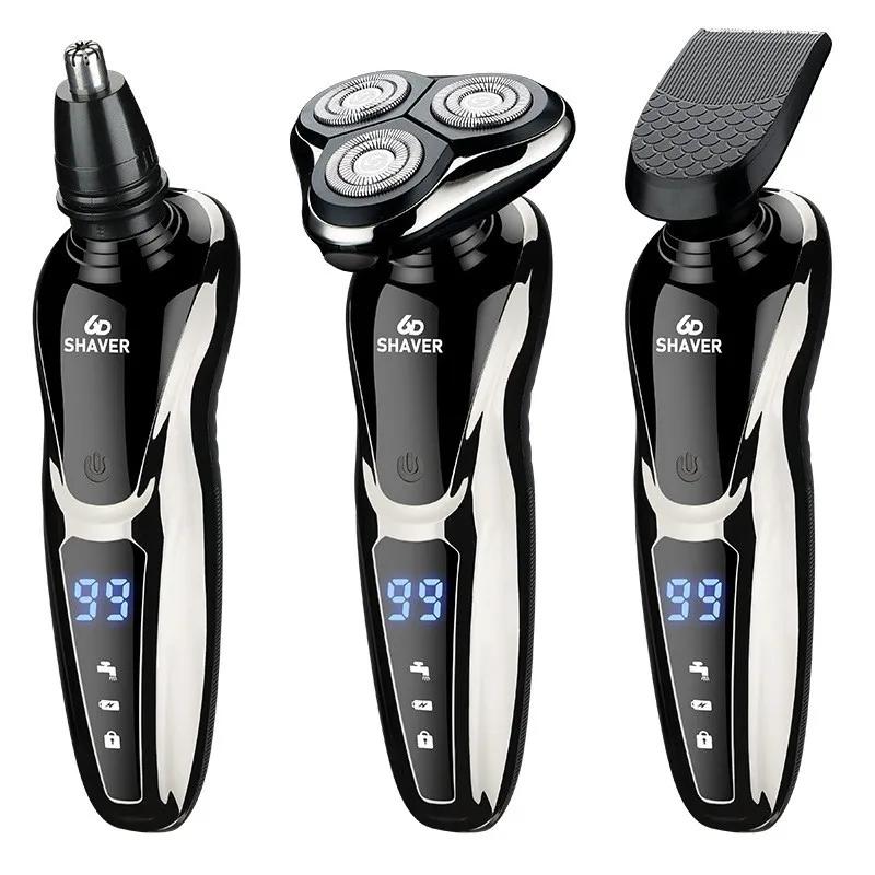 New Style Electric Shaver 1168 LCD Digital Display Full Body Nose Shaving Nose 3 In One