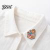 Oxidation-resistant Pin Metal Base Brooch Pin Enamel Girl Reading Book