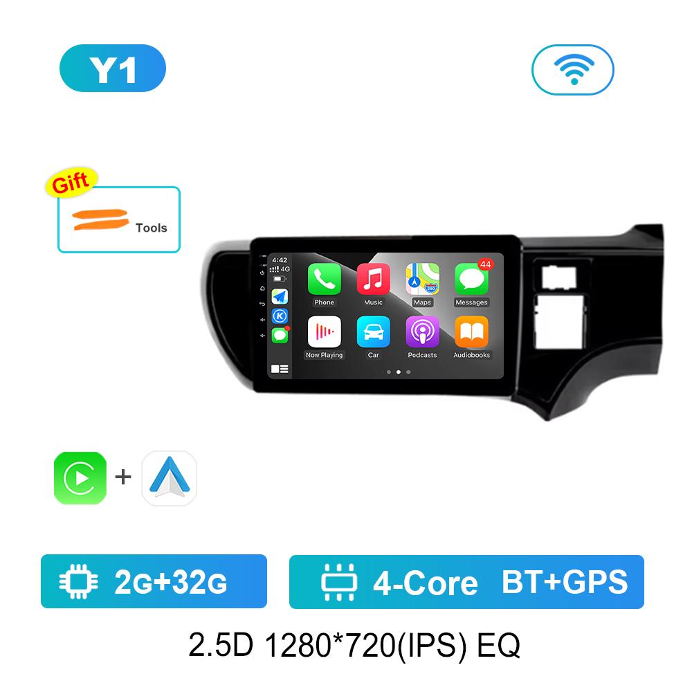 

9 inch DSP Stereo Android OS for Toyota Aqua 2011 - 2017 Navi GPS 4G Car Radio Multimedia player BT IPS Screen WiFi Cooling Fan