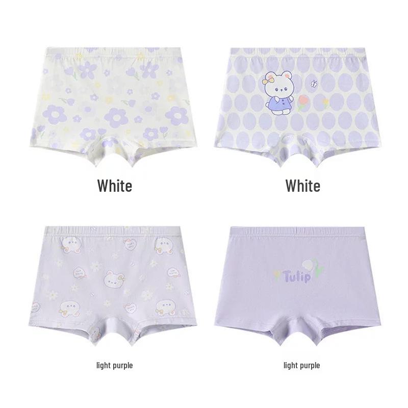 Children s Antibacterial Cotton Boyshorts - A-Grade Pure Combed Cotton with Non-Binding Legs, Full Cotton Crotch. L 120 [Ages 5-6]