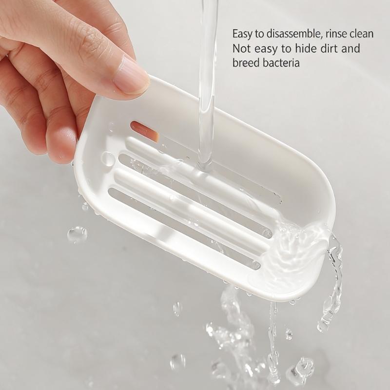 Leakproof Soap Case For Bathroom And Travel Plastic Soap Container with Drainage Design Prevents Mess for Business Trip