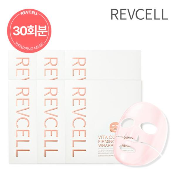 REVCELL Vita Collagen Firming Wrapping Mask 6 Boxes (30 Sheets)