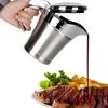 500/750ML Sauce Pot with Lid & Handle Leak-proof Double Insulated Gravy Boat Food Grade Stainless Steel Gravy