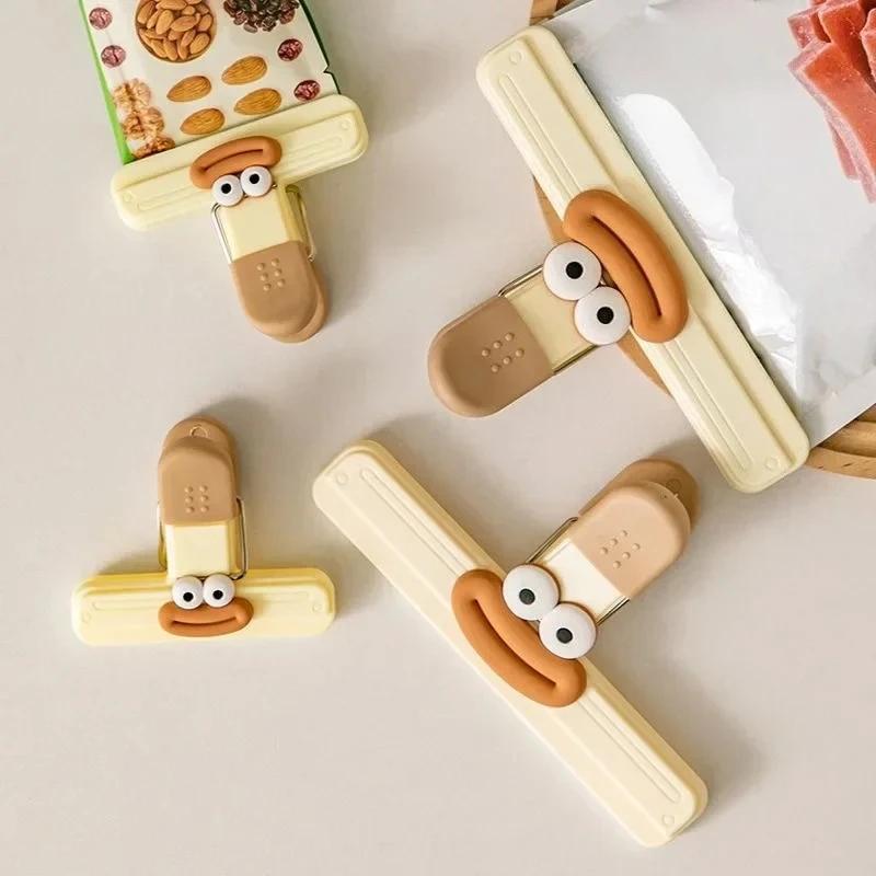 1Set/6PCS Face Bag Sealing Clip Food Snack Clip Kitchen Tools Decorative Small Clip Refrigerator Plastic Food Bag Storage