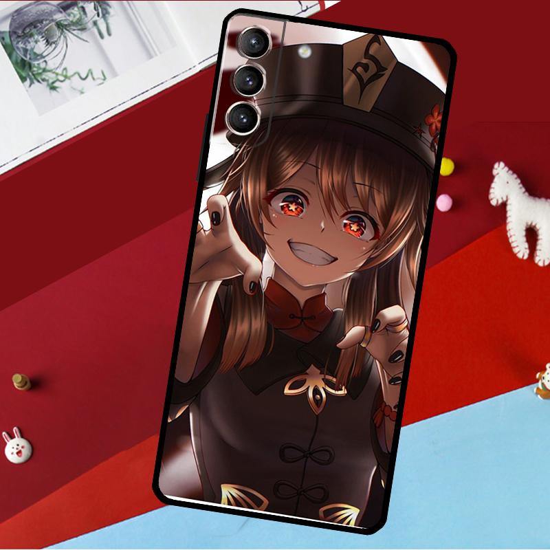 Genshin Impact Hutao Funda For Samsung Galaxy S26 S25 S24 S21 S22 S20 Ultra S9 S10 Plus S23 FE S25 FE Phone Case
