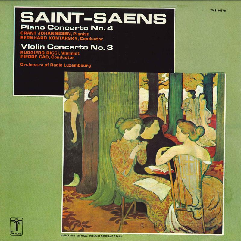 LP Record JOHANNESEN KONTARSKY RICCI CAO ORCH - Saint-saens Piano Concerto No. 4 Vi TVS34578 TURNABOUT 1975 US Classical Used
