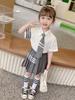 Sommerakademie Stil JK Uniform Rock Set - Wang Xinling inspiriertes Hemd & Faltenrock für Jungen und Mädchen, Kollektion 2025