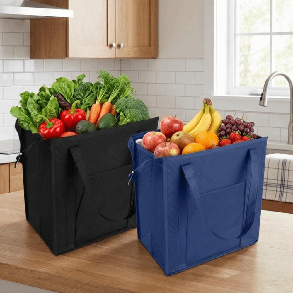 Kühl/Warm Isoliertasche für Lebensmittel Wiederverwendbare Alufolie Handtasche Aufbewahrungstaschen für Essen und Trinken für Camping