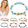 with Pendant Hummingbird Bracelet Elastic Beaded Bracelet Metal Tube Crystal Bracelet  Party Favors
