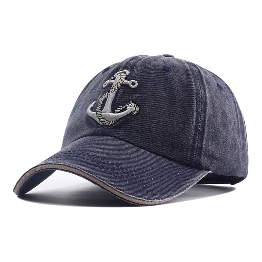 Dad Vintage Style Street Urban Hop Hip Hat Snapback Adjustable Homme Casquette Cap Baseball Denim Stitching Embroidered Anchor Quality High Caps