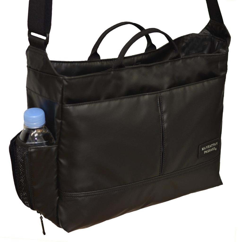 Manhattan Passage 3206MB Stylish A4 Shoulder Bag, Commuter, Plus 2, Unisex