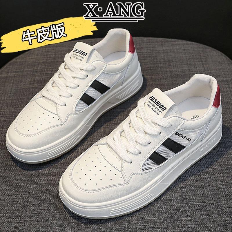 The first layer of cowhide soft-soled little white shoes women's shoes summer new versatile mesh breathable casual sports shoes
