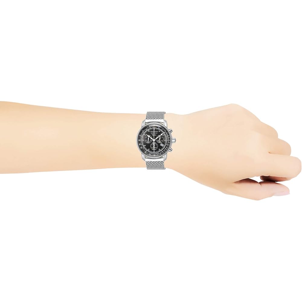 Zeppelin 8680M6 Men's Watch Gray Dial Stainless Steel Water Resistant Analog Timepiece