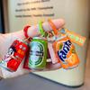 Portachiavi Mini Lattina di Soda in Resina Realistica Accessori alla Moda per Feste e Regali