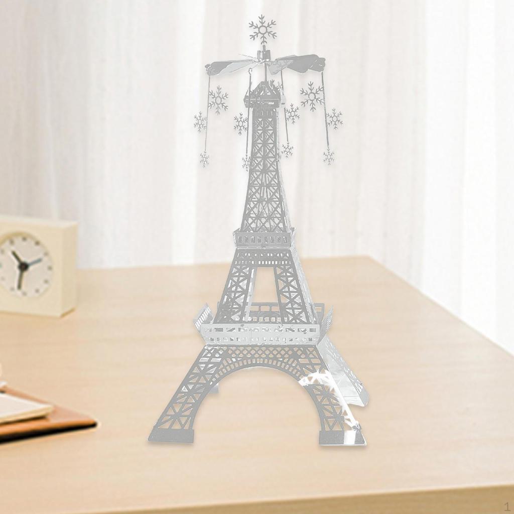 Figurine Rotating Candlestick Tabletop Centerpiece Wedding Gift Elegant