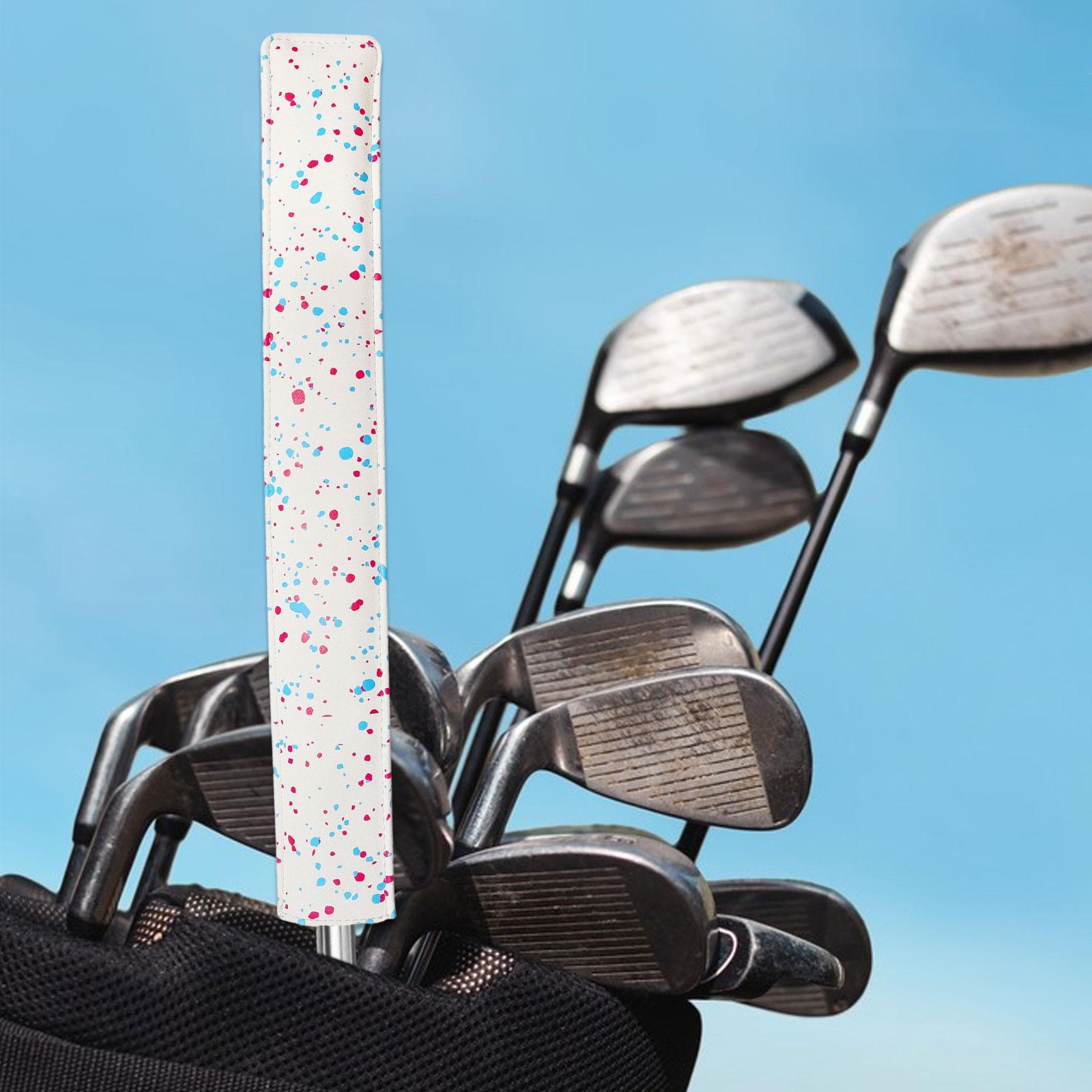 Golf Alignment Sticks Cover Alignment Sticks Headcover Premium Scratch Resistant Head Cover Portable Rod Protector Supplies белый