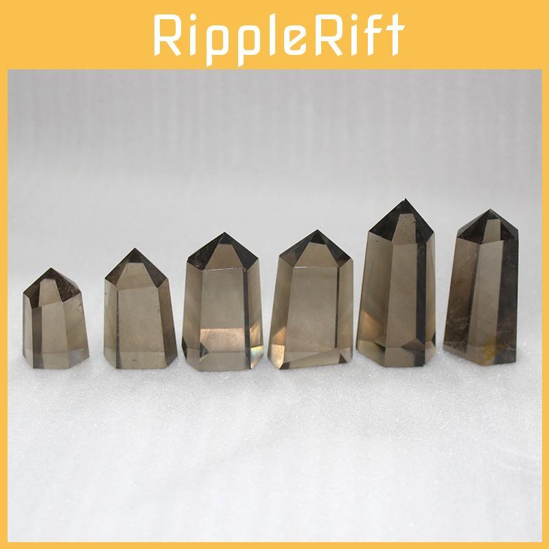 Beautiful Natural Smokey Citrine Quartz Obelisk Crystal Wand Point For Organized Home Decor And Healing Gift